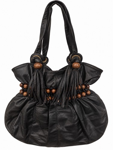 Bcbgmaxazria black leather - black,